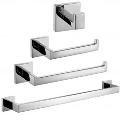 Bathroom Accessory Set New Design / Creative Contemporary / Modern Metal 4pcs - Bathroom Wall Mounted