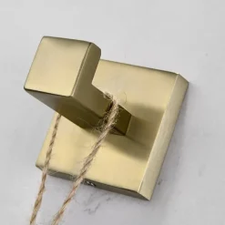 Bathroom Accessory Set Stainless Steel Include Single Towel Bar Toilet Paper Holder Robe Hook and Towel Shelf Wall Mounted Golden 1 or 3 or 4 pcs