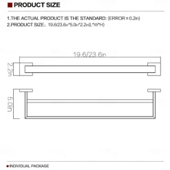 Bathroom Accessory Set,Brushed Golden Stainless Steel Wall Mounted Hardware Sets,Includeing 2 Robe Hooks, 1 Toilet Paper Holder,1 Towel Bar