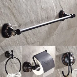 Bathroom Accessory Sets,Wall Mounted ORB Hardware Include Towel Bar/Toilet Paper Holder /Robe Hook/Towel Ring