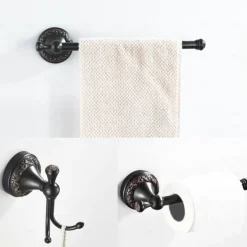 Bathroom Accessory Sets,Wall Mounted ORB Hardware Include Towel Bar/Toilet Paper Holder /Robe Hook/Towel Ring