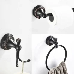 Bathroom Accessory Sets,Wall Mounted ORB Hardware Include Towel Bar/Toilet Paper Holder /Robe Hook/Towel Ring