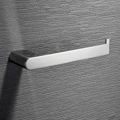 Bathroom Accessory Stainless Steel Robe Hook, Towel Bar, Towel Holder, Toilet Paper Holder with Shelf for Mobile Phone Storage Mirror Polished Silvery
