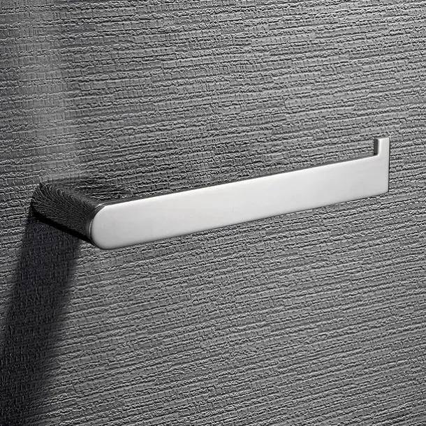 Bathroom Accessory Stainless Steel Robe Hook, Towel Bar, Towel Holder, Toilet Paper Holder with Shelf for Mobile Phone Storage Mirror Polished Silvery