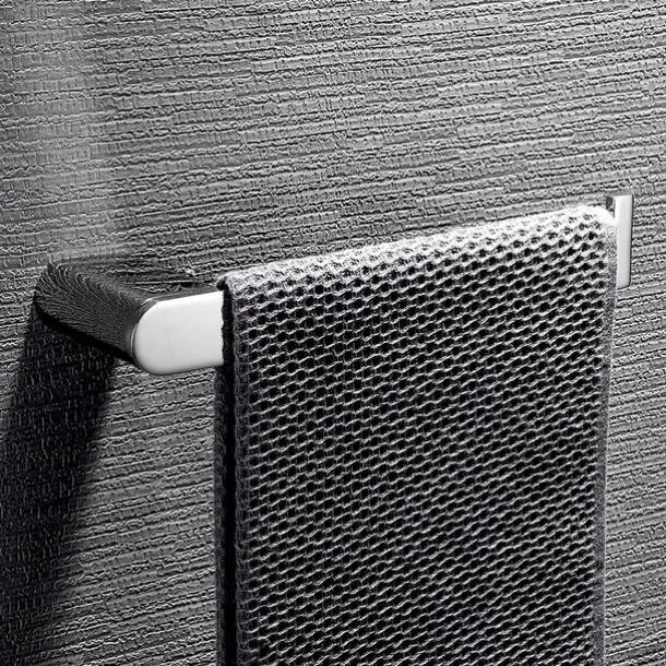 Bathroom Accessory Stainless Steel Robe Hook, Towel Bar, Towel Holder, Toilet Paper Holder with Shelf for Mobile Phone Storage Mirror Polished Silvery