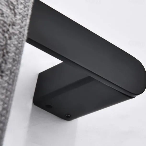 Bathroom Accessory Stainless Steel Include Robe Hook, Towel Bar, Towel Holder, Toilet Paper Holder with Shelf for Phone and Wash Supplies, Matte Black Bathroom