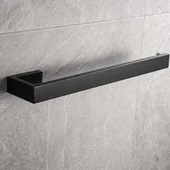 Bathroom Accessory Toilet Paper Holder / Robe Hook and Bathroom Single Towel Rod New Design Stainless Steel Wall Mounted Matte Black
