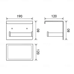 Bathroom Accessory Towel Bar/Robe Hook/Bath Towel Rack and Toilet Paper Holder New Design Multifunction Stainless Steel Bathroom Wall Mounted