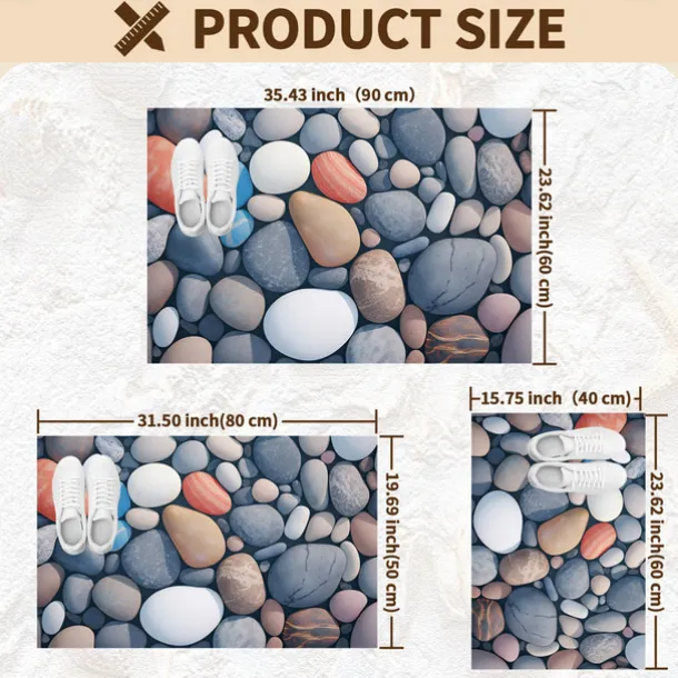 Bathroom Bath Mats Novelty Absorbent Bathroom Rug Polyester Non Slip