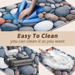 Bathroom Bath Mats Novelty Absorbent Bathroom Rug Polyester Non Slip