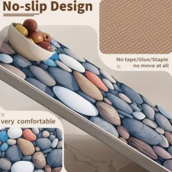 Bathroom Bath Mats Novelty Absorbent Bathroom Rug Polyester Non Slip