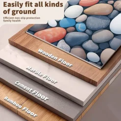 Bathroom Bath Mats Novelty Absorbent Bathroom Rug Polyester Non Slip