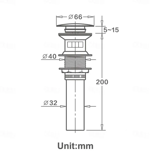 Bathroom Brass Contemporary Round Bottle P Trap Lavatory Adjustable Basin Sink Waste Drain P-Trap Kit with Pop up Drain(Silvery,Black)