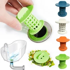 Bathroom Drain Hair Catcher Bath Stopper Plug Sink Strainer Filter Sewer Dredge Device Shower Hair Stopper Kitchen Bathroom Anti-clogging Bathroom Accessories
