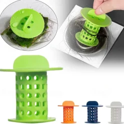 Bathroom Drain Hair Catcher Bath Stopper Plug Sink Strainer Filter Sewer Dredge Device Shower Hair Stopper Kitchen Bathroom Anti-clogging Bathroom Accessories