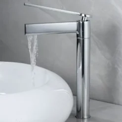 Bathroom Faucet Brass Brushed Gold Basin Faucet Mixer Tap Wash Basin Faucet Single Handle Hot Cold Lavotory Faucet