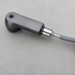 Bathroom Faucet LCD Digital Display Sink Mixer Basin Taps with Pull out Sprayer, Single Handle Liftable Spout Head 3 Mode, Brass Vessel Tap Washroom