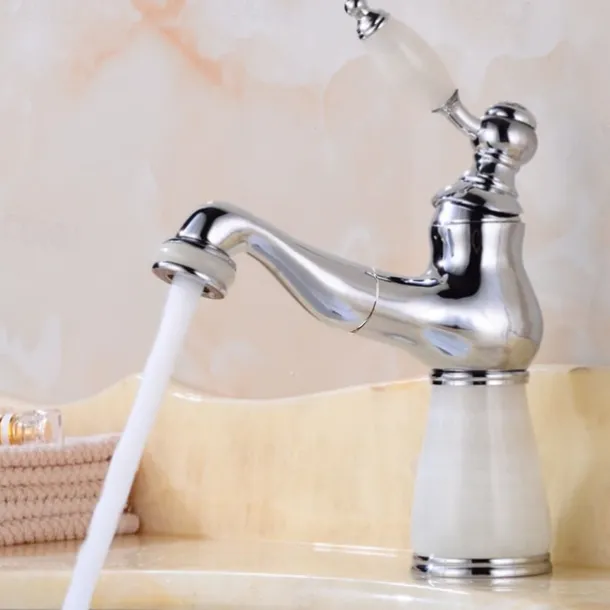 Bathroom Faucet Sink Mixer Basin Taps Short/Tall, Single Ceramic Handle Vessel Taps with Cold and Hot Hose for Washroom Bath