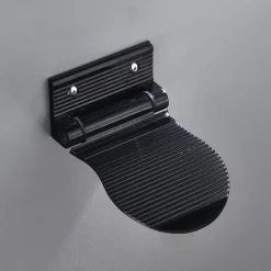Bathroom Foot Rest Heavy Duty Aluminum Alloy Shaving Shelf Fold-Up Shower Foot Rest for Shaving Legs(Black/Silvery)