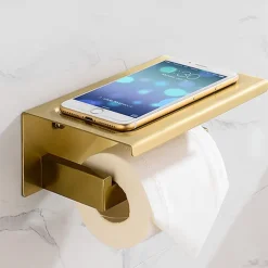 Bathroom Hardware Accessory Set,Stainless Steel Contain with Towel Bar,Robe Hook, Toliet Paper Holder and Bathroom Rack Wall Mounted Polished/Brushed/Painted Finishes