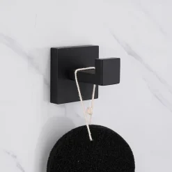 Bathroom Hardware Accessory Set,Stainless Steel Contain with Towel Bar,Robe Hook, Toliet Paper Holder and Bathroom Rack Wall Mounted Polished/Brushed/Painted Finishes