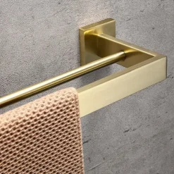 Bathroom Hardware Accessory Set,Stainless Steel Contain with Towel Bar,Robe Hook, Toliet Paper Holder and Bathroom Rack Wall Mounted Polished/Brushed/Painted Finishes