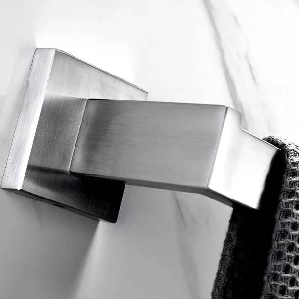 Bathroom Hardware Accessory Set,Stainless Steel Contain with Towel Bar,Robe Hook, Toliet Paper Holder and Bathroom Rack Wall Mounted Polished/Brushed/Painted Finishes