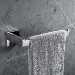 Bathroom Hardware Accessory Set,Stainless Steel Contain with Towel Bar,Robe Hook, Toliet Paper Holder and Bathroom Rack Wall Mounted Polished/Brushed/Painted Finishes