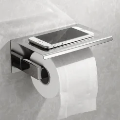 Bathroom Hardware Accessory Set,Stainless Steel Contain with Towel Bar,Robe Hook, Toliet Paper Holder and Bathroom Rack Wall Mounted Polished/Brushed/Painted Finishes