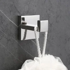 Bathroom Hardware Accessory Set,Stainless Steel Contain with Towel Bar,Robe Hook, Toliet Paper Holder and Bathroom Rack Wall Mounted Polished/Brushed/Painted Finishes