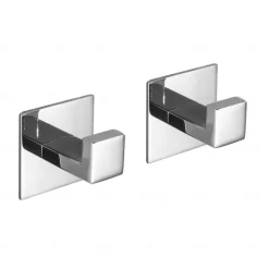 Bathroom Hardware Accessory Set,Self-Adhesive Wall Mounted Robe Hook,Chrome Stainless Steel Towel Bar, Towel Holder, Toilet Paper Holder