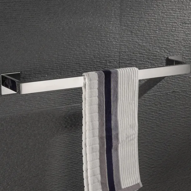 Bathroom Hardware Accessory Set,Self-Adhesive Wall Mounted Robe Hook,Chrome Stainless Steel Towel Bar, Towel Holder, Toilet Paper Holder