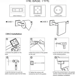 Bathroom Hardware Accessories Stainless Steel Wall Mounted Brushed Nickel Towel Bar Hand Towel Holder Toilet Paper Holder Robe Towel Hook Coat Hook Towel Bar (Gold)