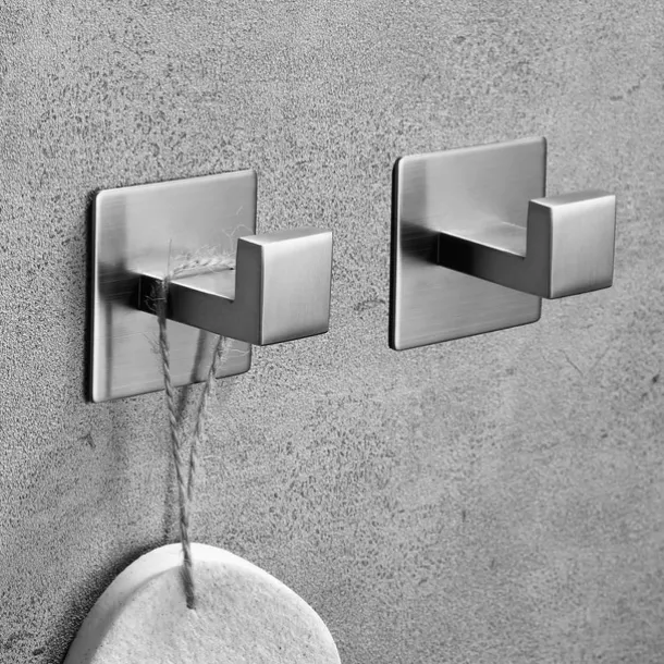 Bathroom Hardware Accessory Set,Robe Hook, Self-Adhesive Brushed Nickel Stainless Steel Towel Bar, Towel Holder, Toilet Paper Holder