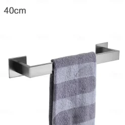 Bathroom Hardware Accessory Set,Robe Hook, Self-Adhesive Brushed Nickel Stainless Steel Towel Bar, Towel Holder, Toilet Paper Holder