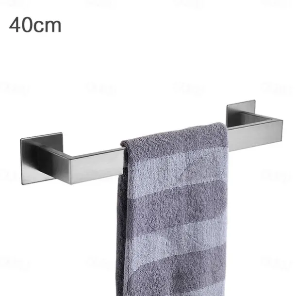 Bathroom Hardware Accessory Set,Robe Hook, Self-Adhesive Brushed Nickel Stainless Steel Towel Bar, Towel Holder, Toilet Paper Holder