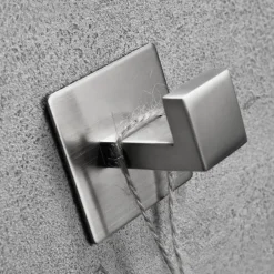 Bathroom Hardware Accessory Set,Robe Hook, Self-Adhesive Brushed Nickel Stainless Steel Towel Bar, Towel Holder, Toilet Paper Holder