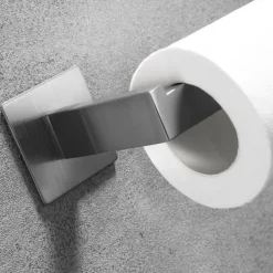 Bathroom Hardware Accessory Set,Robe Hook, Self-Adhesive Brushed Nickel Stainless Steel Towel Bar, Towel Holder, Toilet Paper Holder