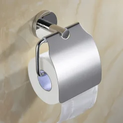 Bathroom Hardware Accessory Towel Ring/Toilet Paper Holder/Robe Hook/Soap Dish and Towel Holder Stainless Steel Wall Mounted Silver