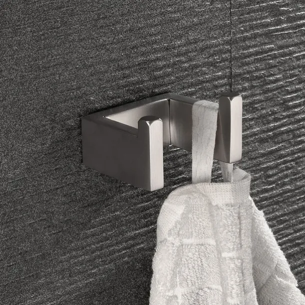 Bathroom Hardware Accessory Toilet Paper Holder / Robe Hook and Bathroom Single Rod Stainless Steel Wall Mounted Brushed Silvery 4pcs / 3pcs / 1pc