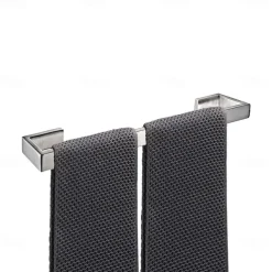 Bathroom Hardware Accessory Toilet Paper Holder / Robe Hook and Bathroom Single Rod Stainless Steel Wall Mounted Brushed Silvery 4pcs / 3pcs / 1pc