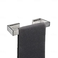 Bathroom Hardware Accessory Toilet Paper Holder / Robe Hook and Bathroom Single Rod Stainless Steel Wall Mounted Brushed Silvery 4pcs / 3pcs / 1pc