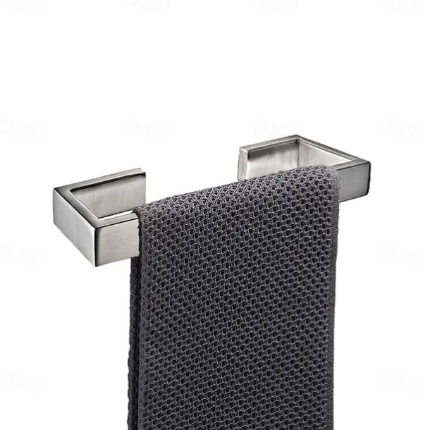 Bathroom Hardware Accessory Toilet Paper Holder / Robe Hook and Bathroom Single Rod Stainless Steel Wall Mounted Brushed Silvery 4pcs / 3pcs / 1pc