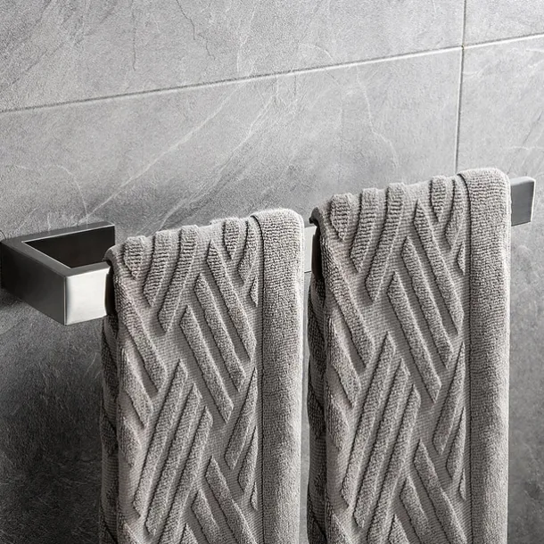 Bathroom Hardware Accessory Toilet Paper Holder / Robe Hook and Bathroom Single Rod Stainless Steel Wall Mounted Brushed Silvery 4pcs / 3pcs / 1pc