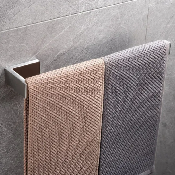 Bathroom Hardware Accessory Toilet Paper Holder / Robe Hook and Bathroom Single Rod Stainless Steel Wall Mounted Brushed Silvery 4pcs / 3pcs / 1pc