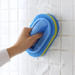 Bathroom Kitchen Cleaning Brush Toilet Glass Wall Bath Brush Handle Sponge Bottombathtub Ceramic Tools