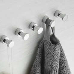 Bathroom Robe Hooks Brass, Wall Mounted Bathroom Towel Hook Coat Hook 3PCS/5PCS