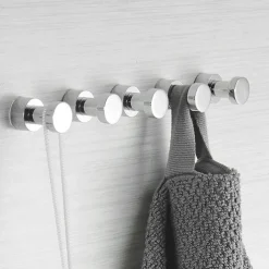 Bathroom Robe Hooks Brass, Wall Mounted Bathroom Towel Hook Coat Hook 3PCS/5PCS