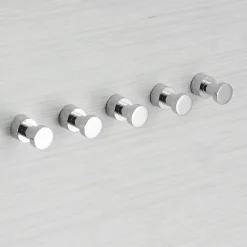 Bathroom Robe Hooks Brass, Wall Mounted Bathroom Towel Hook Coat Hook 3PCS/5PCS