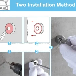 Bathroom Robe Hooks Brass, Wall Mounted Bathroom Towel Hook Coat Hook 3PCS/5PCS